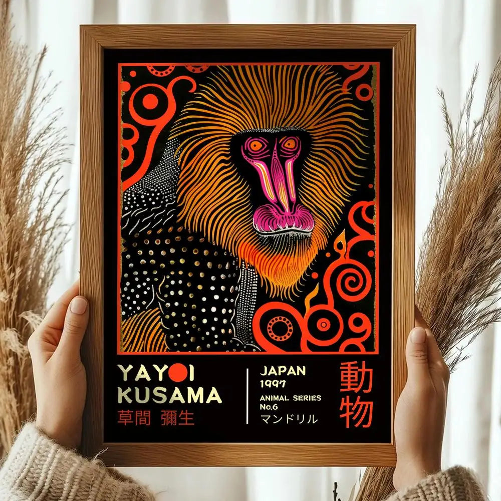 Pop Artist Yayoi K_Kusama Poster Decorative Wall Art Stickers Mural Photo Print for Home Living Room Hallway Decor-HomeDecorDecals_com