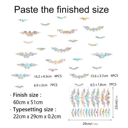 29 Stylels Rainbow Maker Sun Catcher Wall Stickers Cat Bird Star Mushroom Moon Sun DIY Window Glass Electrostatic Prisms Sticker-HomeDecorDecals_com