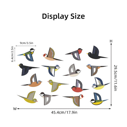 Cartoon Cute Animals Birds Wall Windows Sticker Kids Room Decoration Baby Room for Bedroom Home Decor Living Room Wall Decals-HomeDecorDecals_com