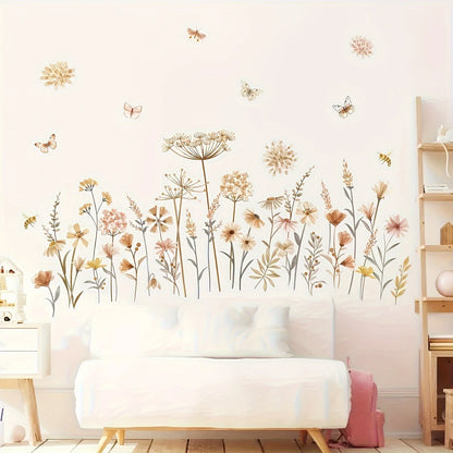 Boho Dandelion Flower Wall Decal | Home Decor by HomeDecorDecals.