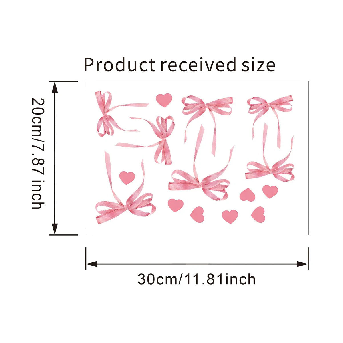 Pink Bow Love Wall Sticker | Home Decor home decor design by HomeDecorDecals.
