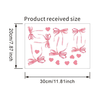 Pink Bow Love Wall Sticker | Home Decor home decor design by HomeDecorDecals.