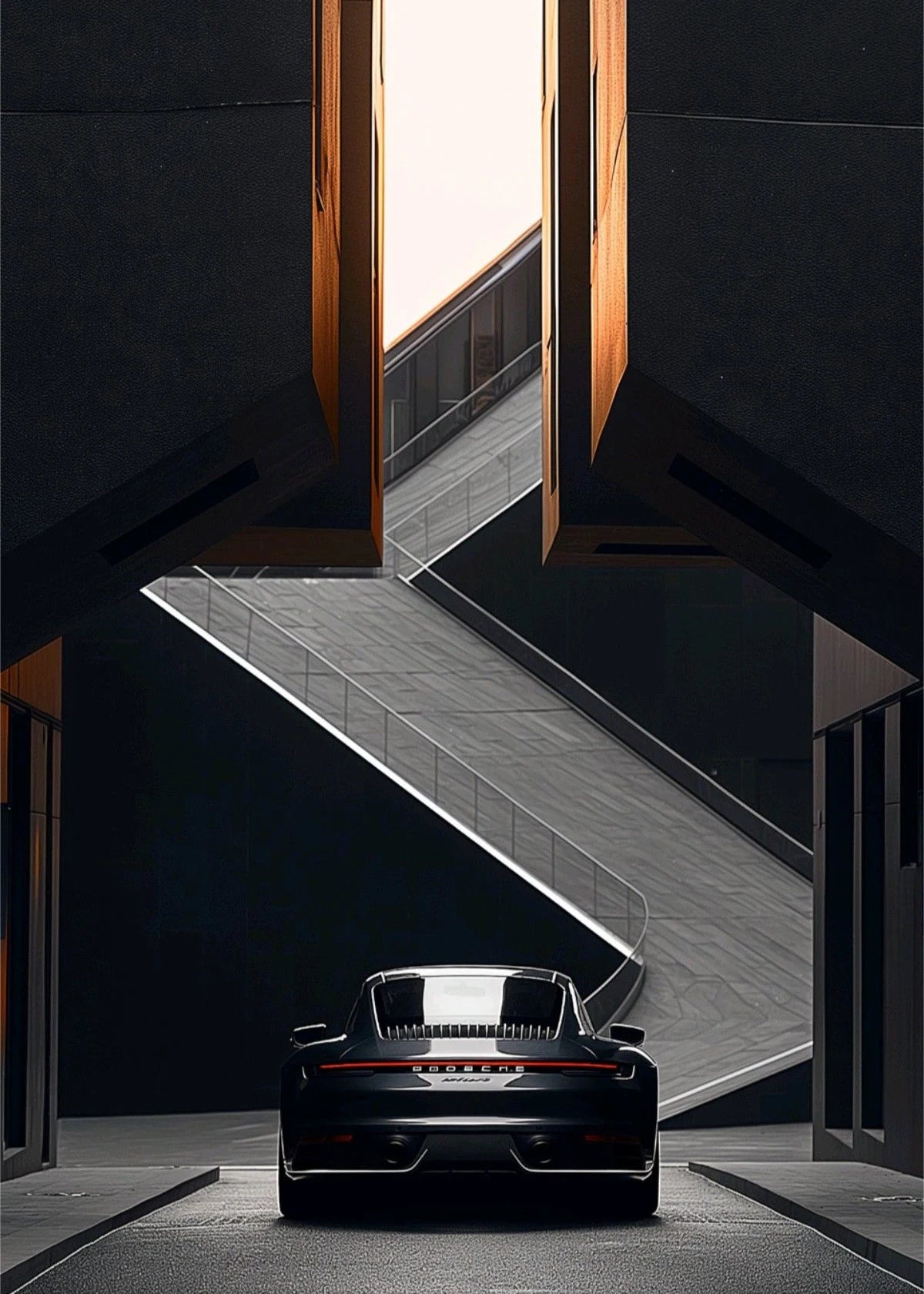 Black and White Luxury Car Art Poster Poster Canvas Painting Print Home Living Room Bedroom Entrance Bar Cafe Art Decoration-HomeDecorDecals_com