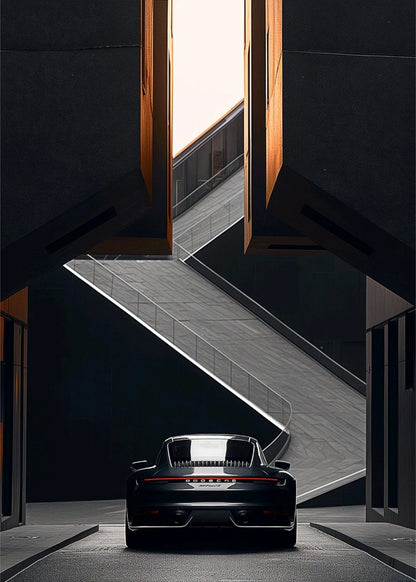 Black and White Luxury Car Art Poster Poster Canvas Painting Print Home Living Room Bedroom Entrance Bar Cafe Art Decoration-HomeDecorDecals_com