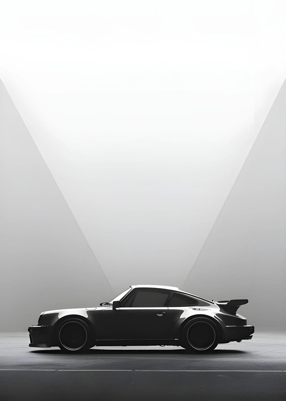 Black and White Luxury Car Art Poster Poster Canvas Painting Print Home Living Room Bedroom Entrance Bar Cafe Art Decoration-HomeDecorDecals_com