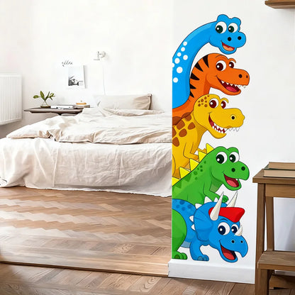 Cute 5 Dinosaur Wall Stickers With Brachiosaurus Pterodactyl Animal Decals For Bedroom Living Room Entrance Decor-HomeDecorDecals_com