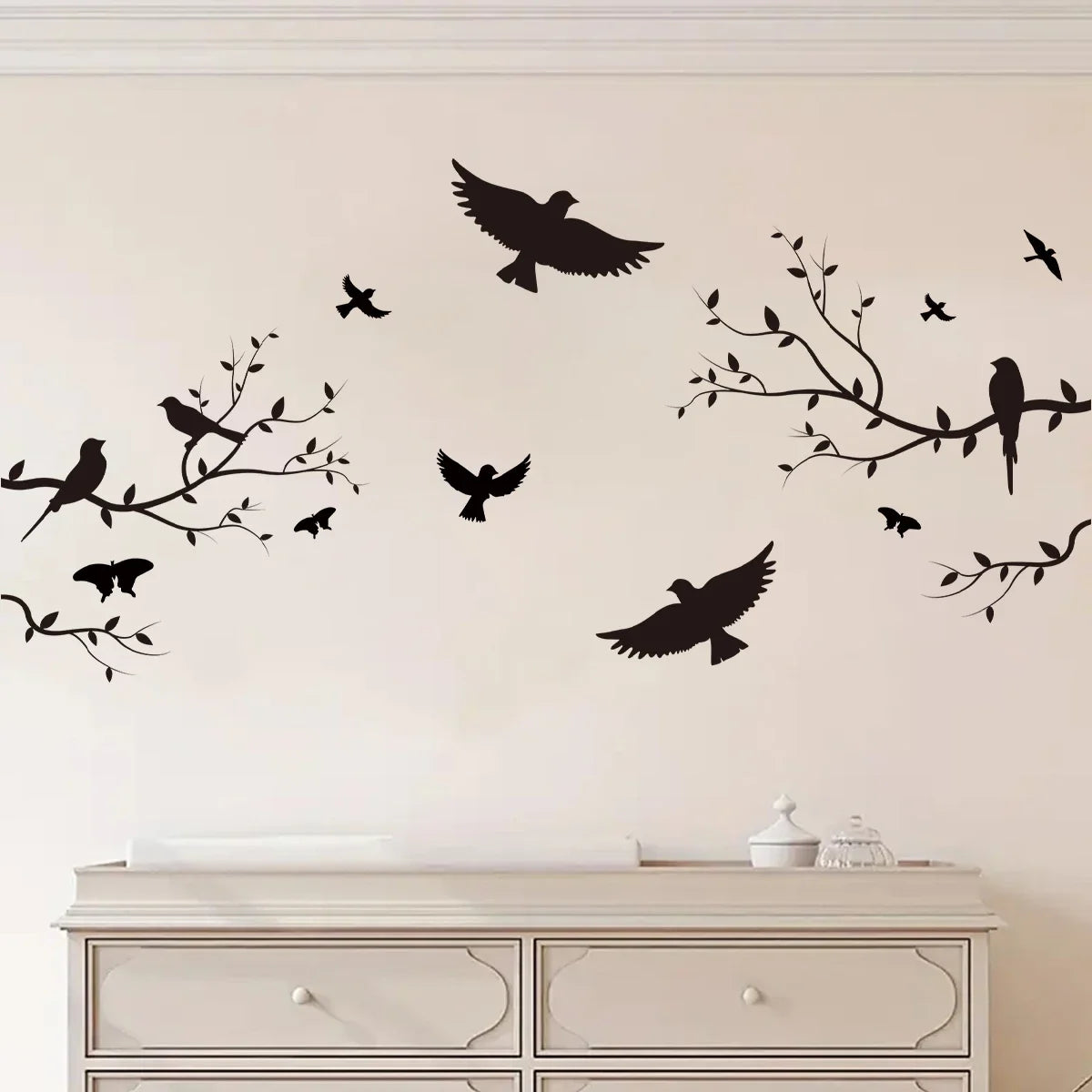 Branch Bird Silhouette Wall Decal | Home Decor by HomeDecorDecals.