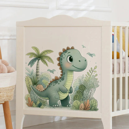 Cartoon Cute Dinosaur Wall Stickers for Children Room Boy Kids Room Living Room Nursery Background Decoration Wall Decals-HomeDecorDecals_com