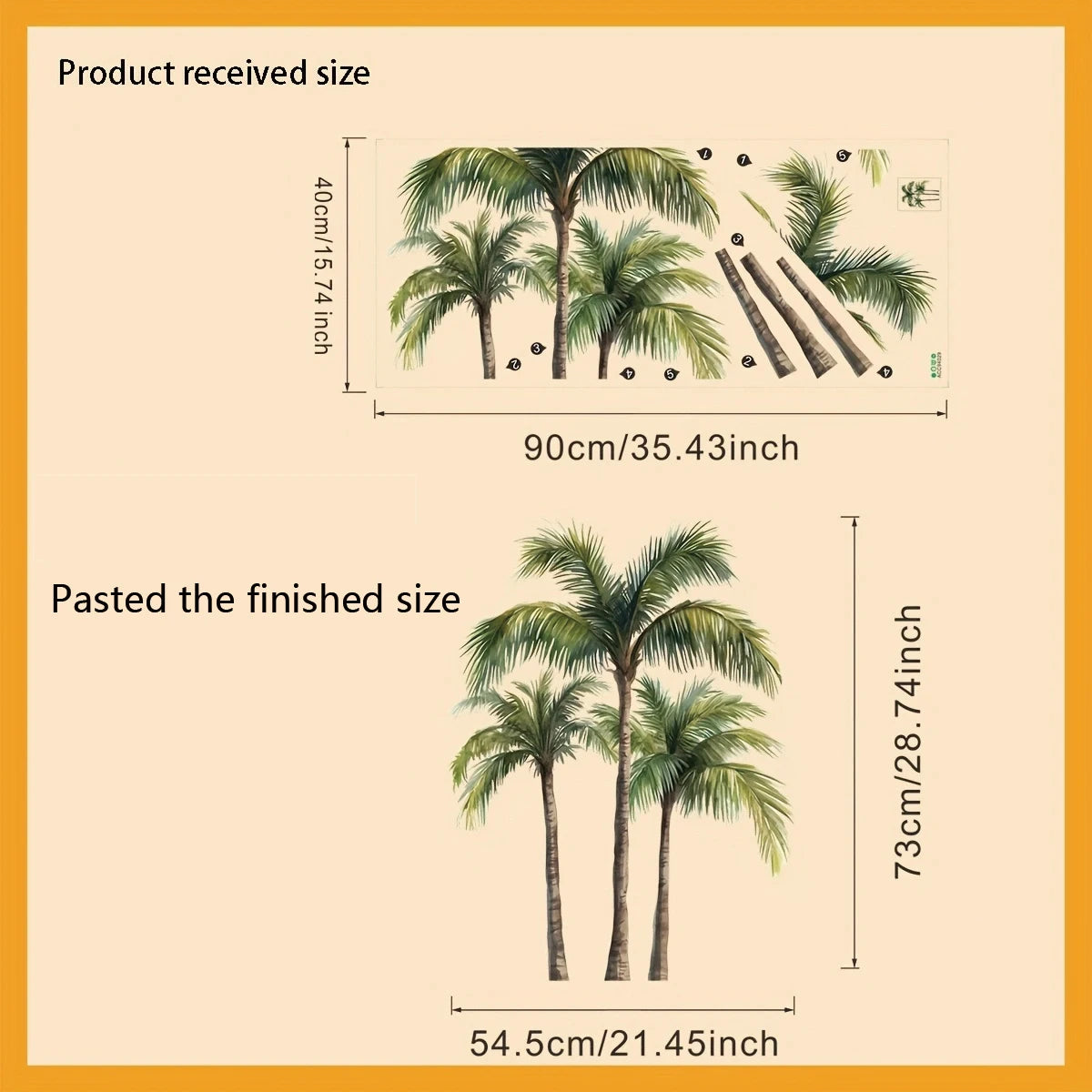Coconut Tree Wall Sticker for Bedroom Decor-HomeDecorDecals_com