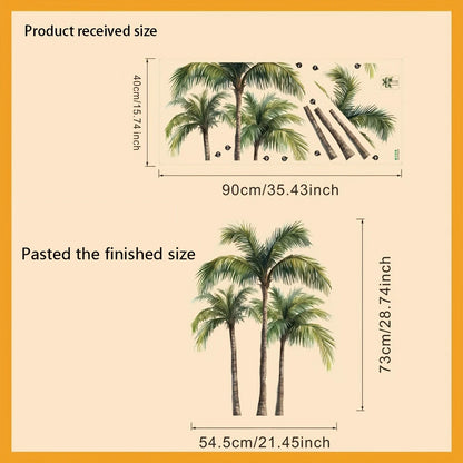 Coconut Tree Wall Sticker for Bedroom Decor-HomeDecorDecals_com