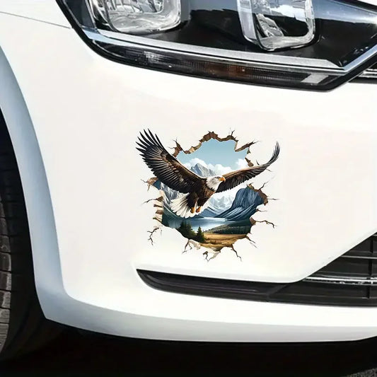 Eagle Soaring in the Sky 3D Wall Sticker | Home Decor removable peel and stick wall decal by HomeDecorDecals.