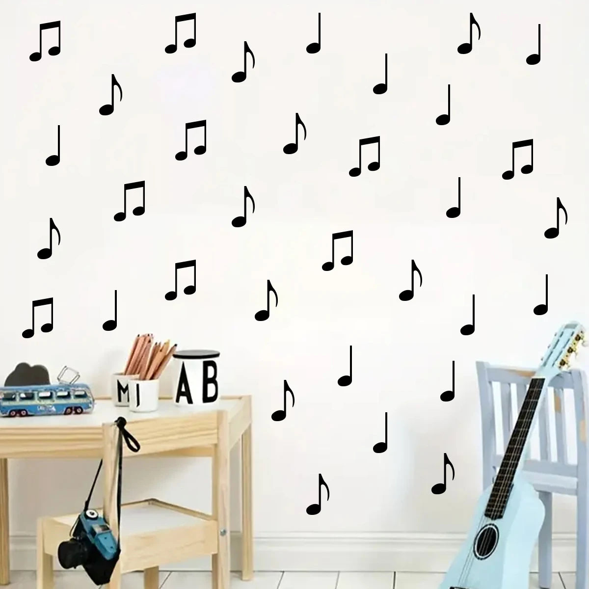 Music Note Patterns Wall Decal | Home Decor design details by HomeDecorDecals.