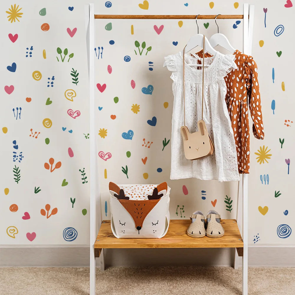 Simple Pattern DIY Wall Decal | Room Decor removable peel and stick wall decal by HomeDecorDecals.