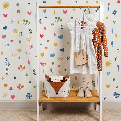 Simple Pattern DIY Wall Decal | Room Decor removable peel and stick wall decal by HomeDecorDecals.