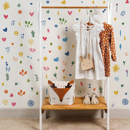 Simple Pattern DIY Wall Decal | Room Decor removable peel and stick wall decal by HomeDecorDecals.