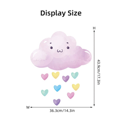 Cartoon Cute Cloud Love Rainbow Wall Stickers Decoration for Bedroom Girls Gift Kids Room Wall Art Living Room Wall Decals DIY-HomeDecorDecals_com