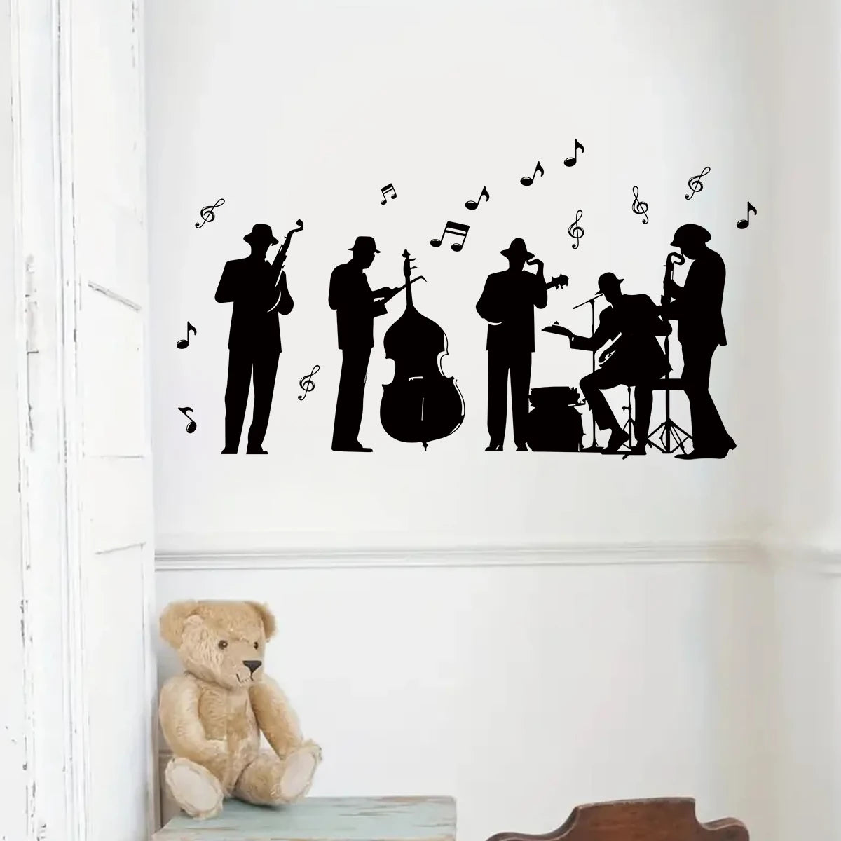 Creative Band Playing Wall Decal | Room Decor by HomeDecorDecals.
