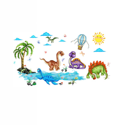 Cartoon Dinosaur Park Wall Stickers Vinyl Art Stickers Home Decoration for Children's Rooms-HomeDecorDecals_com