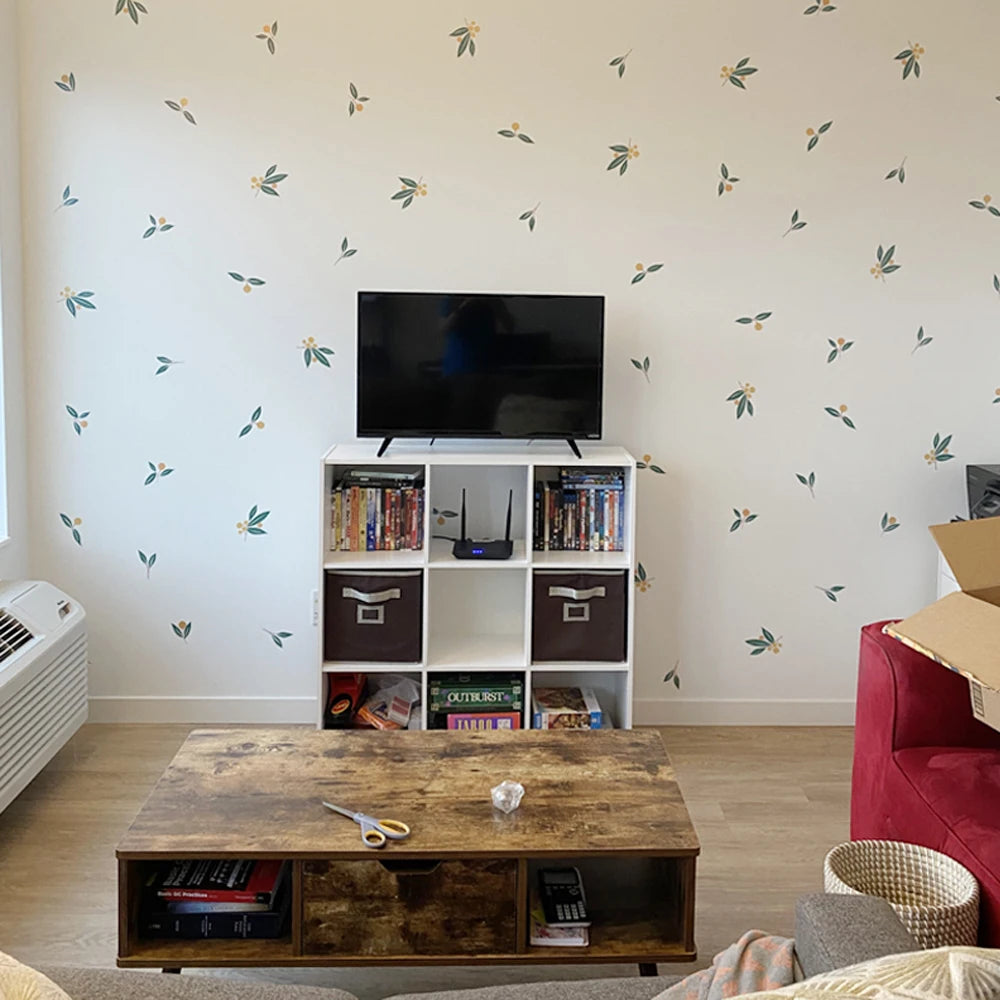 Nordic Green Leaves Wall Decal | Home Decor design details by HomeDecorDecals.