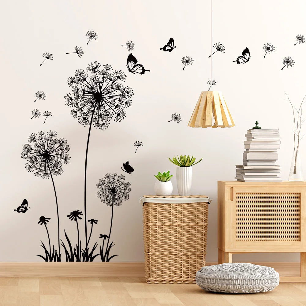 Additional view of Simple Dandelion Wall Decal | Room Decor by HomeDecorDecals.
