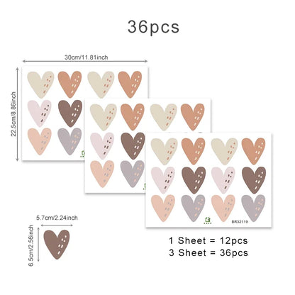 Heart Shape Boho Style Wall Decal | Home Decor by HomeDecorDecals.
