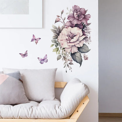 Detailed look at Branches Flower and Birds Wall Decal | Home Decor by HomeDecorDecals.