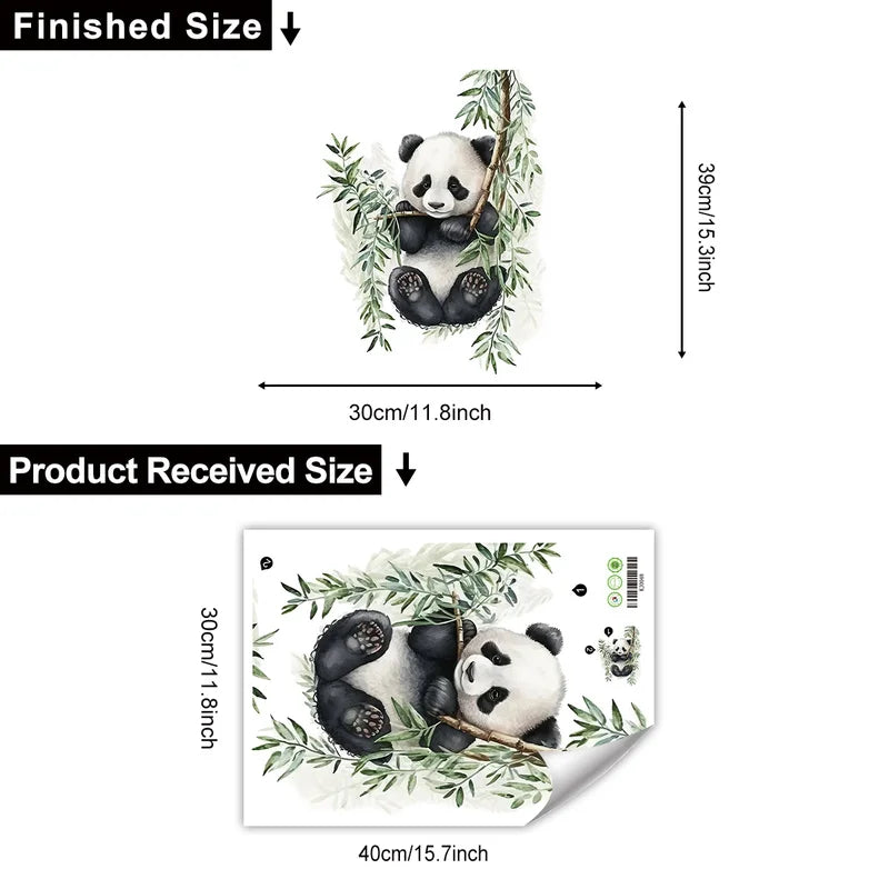 Panda Tree Branch Wall Sticker PVC Home Decor-HomeDecorDecals_com