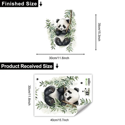 Panda Tree Branch Wall Sticker PVC Home Decor-HomeDecorDecals_com