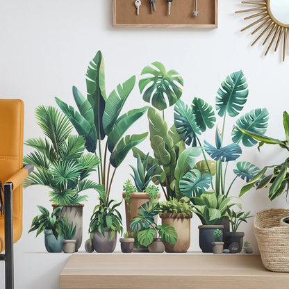 Tropical Banana Leaf Wall Decal | Home Decor by HomeDecorDecals.