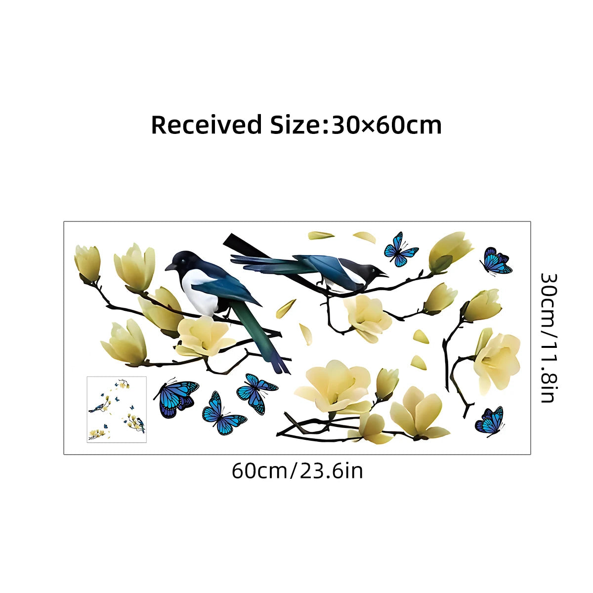 View Bird Wall Stickers Windows Wall Art Decoration for Bedroom Gift Wallpaper Home Decore Living Room DIY Kids Room-HomeDecorDecals_com