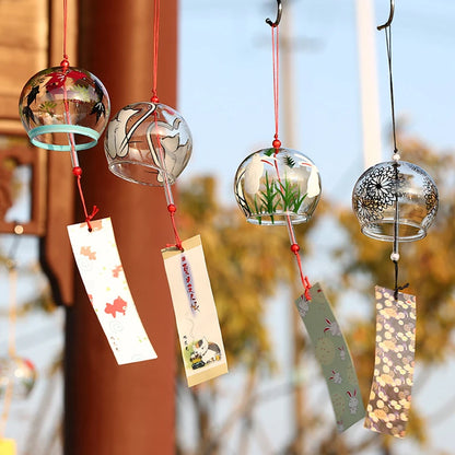 Stained Glass Wind Chimes Small Golden Fish Wind Chimes Can DIY Hand-painted Outdoor Hanging Ornaments Birthday Gift Crafts-HomeDecorDecals_com