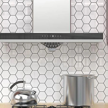 Large Hexagonal Wall Tiles | Home Decor displayed in room decor by HomeDecorDecals.