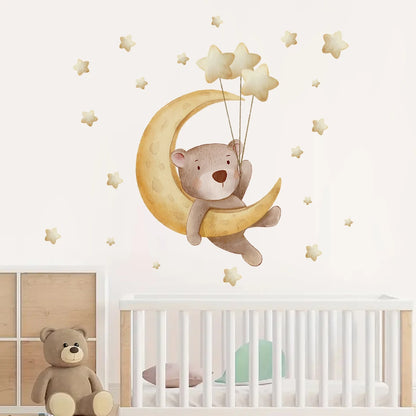 Cartoon Pink Elephant Wall Decal-HomeDecorDecals_com