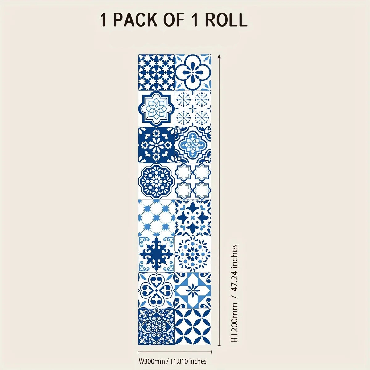 Additional view of Bohemian Pattern Waterproof Thickened Wall Decal | Home Decor by HomeDecorDecals.
