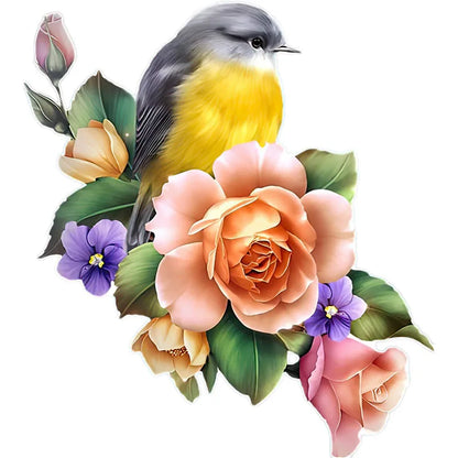 Hand-Painted Hummingbird PVC Wall Decal-HomeDecorDecals_com