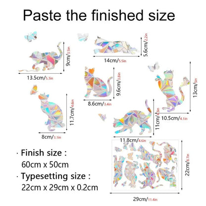 29 Stylels Rainbow Maker Sun Catcher Wall Stickers Cat Bird Star Mushroom Moon Sun DIY Window Glass Electrostatic Prisms Sticker-HomeDecorDecals_com