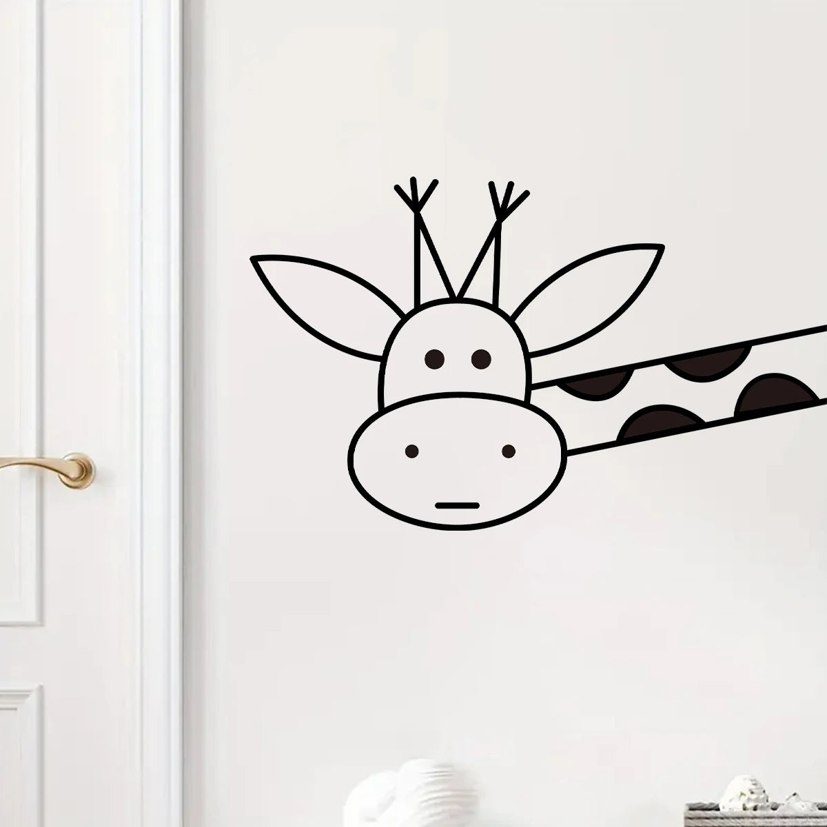 1pcs PVC Funny Giraffe Pattern Wall Stickers for Kids Room Decoration Windows Children Home Decor Bedroom Removable Wall Decals-HomeDecorDecals_com