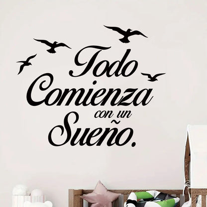 Inspirational Quote Wall Decal | Home Decor design details by HomeDecorDecals.