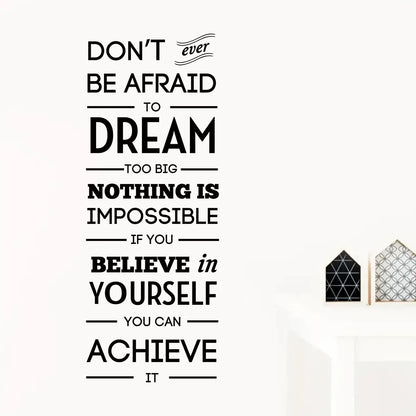 Encourage Dream Text Wall Decal | Home Decor by HomeDecorDecals.