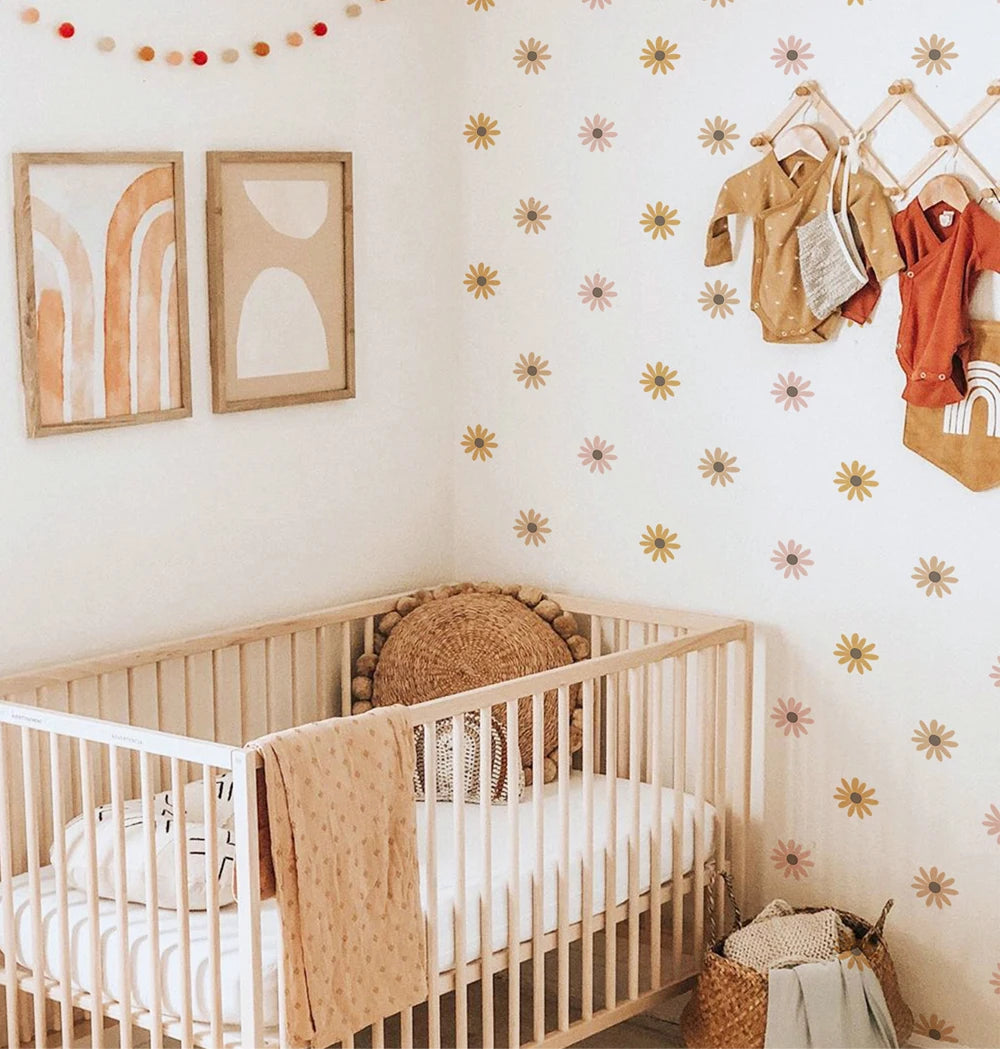 Waffle Daisy Flowers Wall Decal | Home Decor home decor design by HomeDecorDecals.