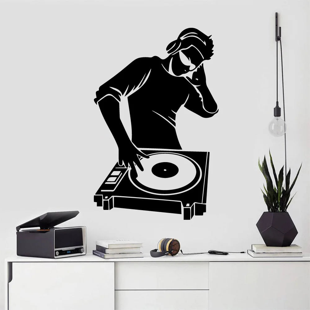 DJ Wall Decal | Gaming Room Decor removable peel and stick wall decal by HomeDecorDecals.