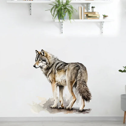 Realistic Wolf Wall Decal | Home Decor design details by HomeDecorDecals.