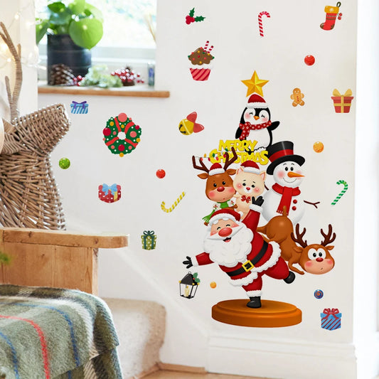 Festive Christmas Wall Art Decal | Home Decor wall art print by HomeDecorDecals.