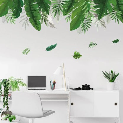 Tropical Palm Leaves Wall Decal | Home Decor design details by HomeDecorDecals.