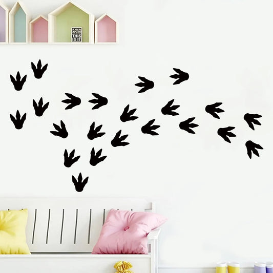 Footprints Silhouettes Wall Decal | Kids Room Decor wall art print by HomeDecorDecals.