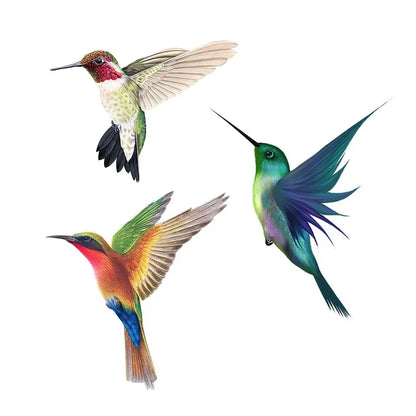 Hand-Painted Hummingbird PVC Wall Decal-HomeDecorDecals_com