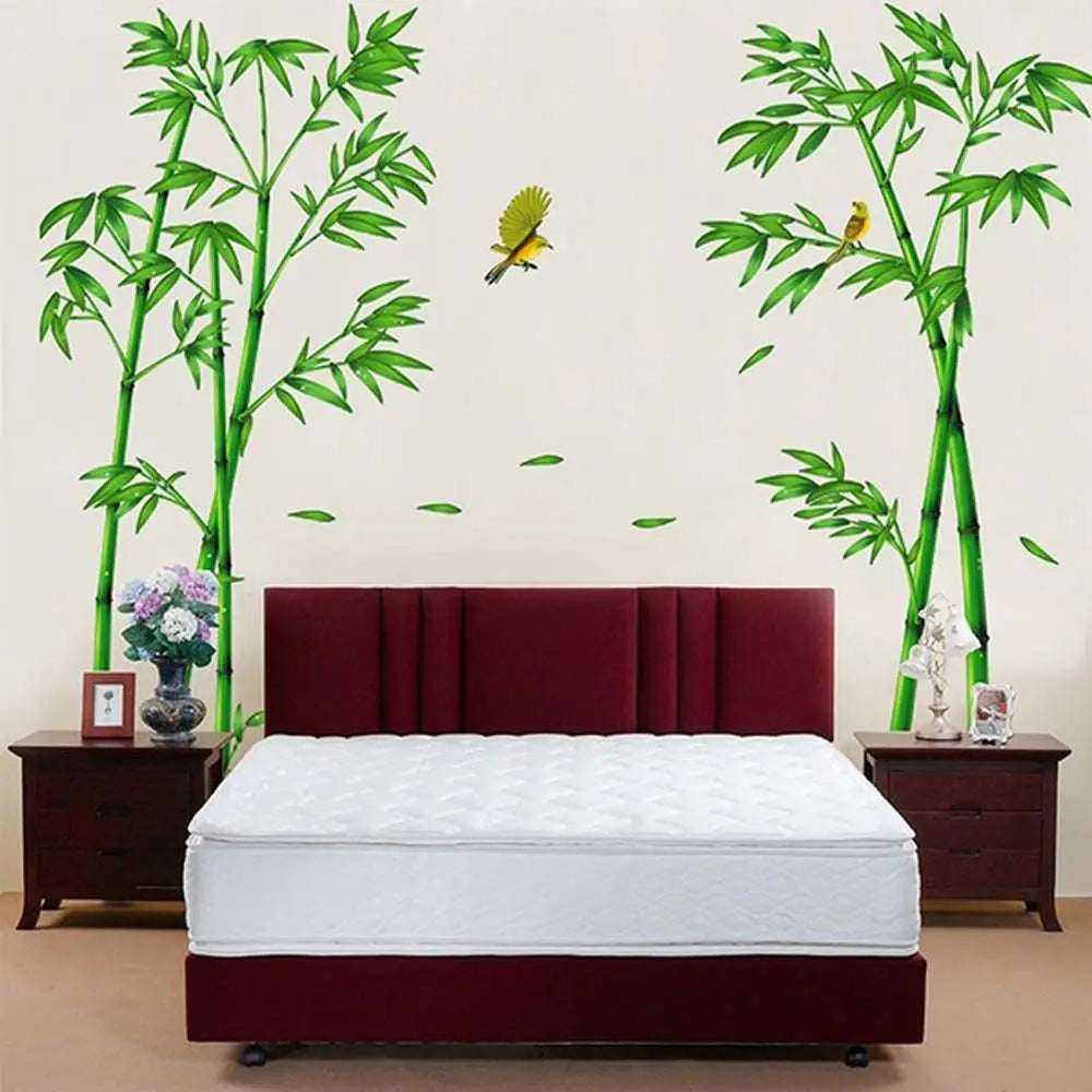 Green Bamboo Forest Depths Wall Decal | Home Decor displayed in room decor by HomeDecorDecals.