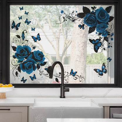 Blue Butterfly Wall Decal | Home Decor design details by HomeDecorDecals.