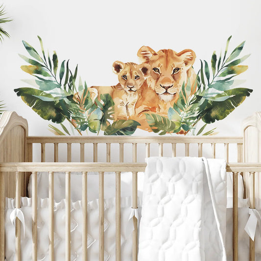 Forest King Tiger Wall Sticker for Kids Room-HomeDecorDecals_com