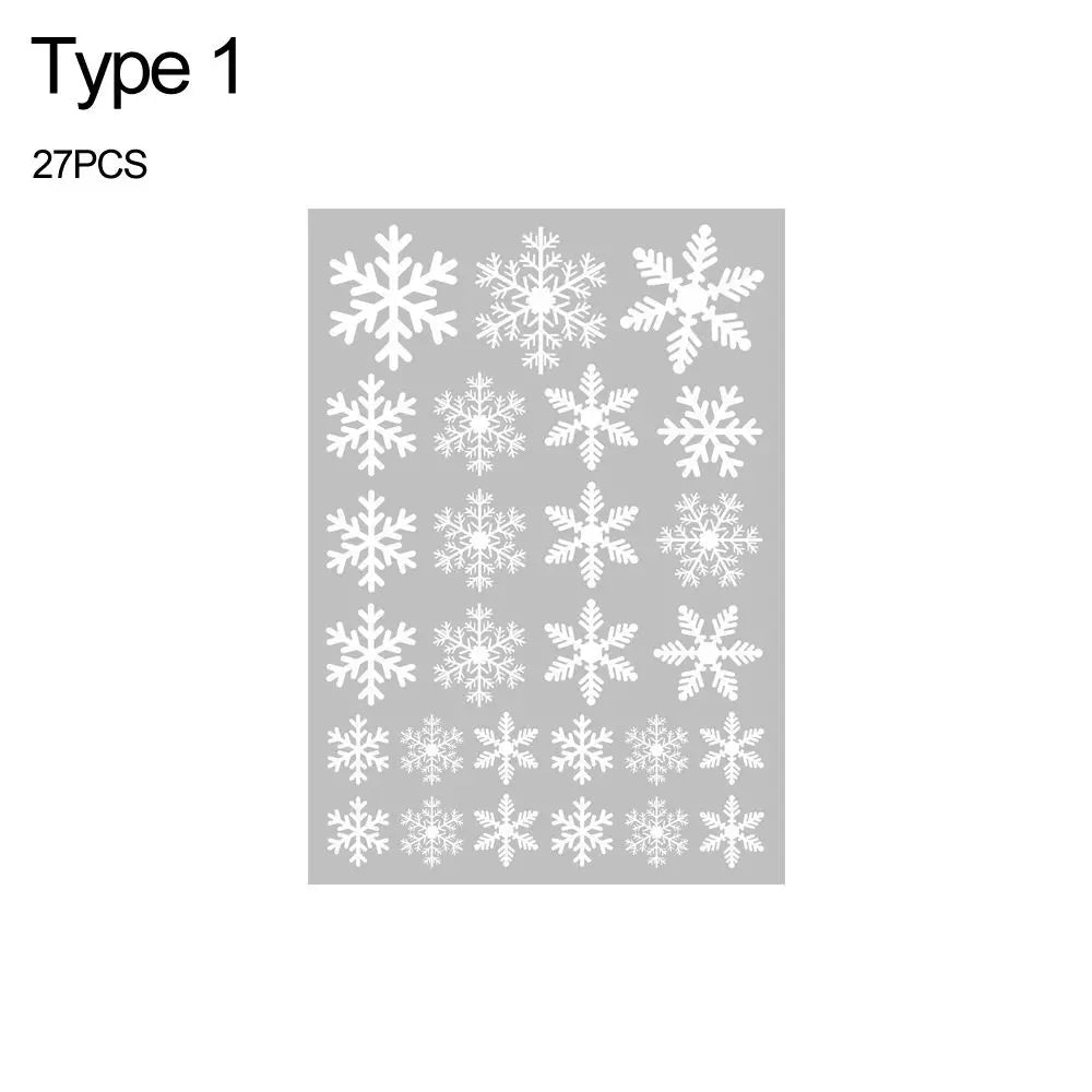 Close-up view of Christmas Snowflakes Wall Decal | Home Decor by HomeDecorDecals.